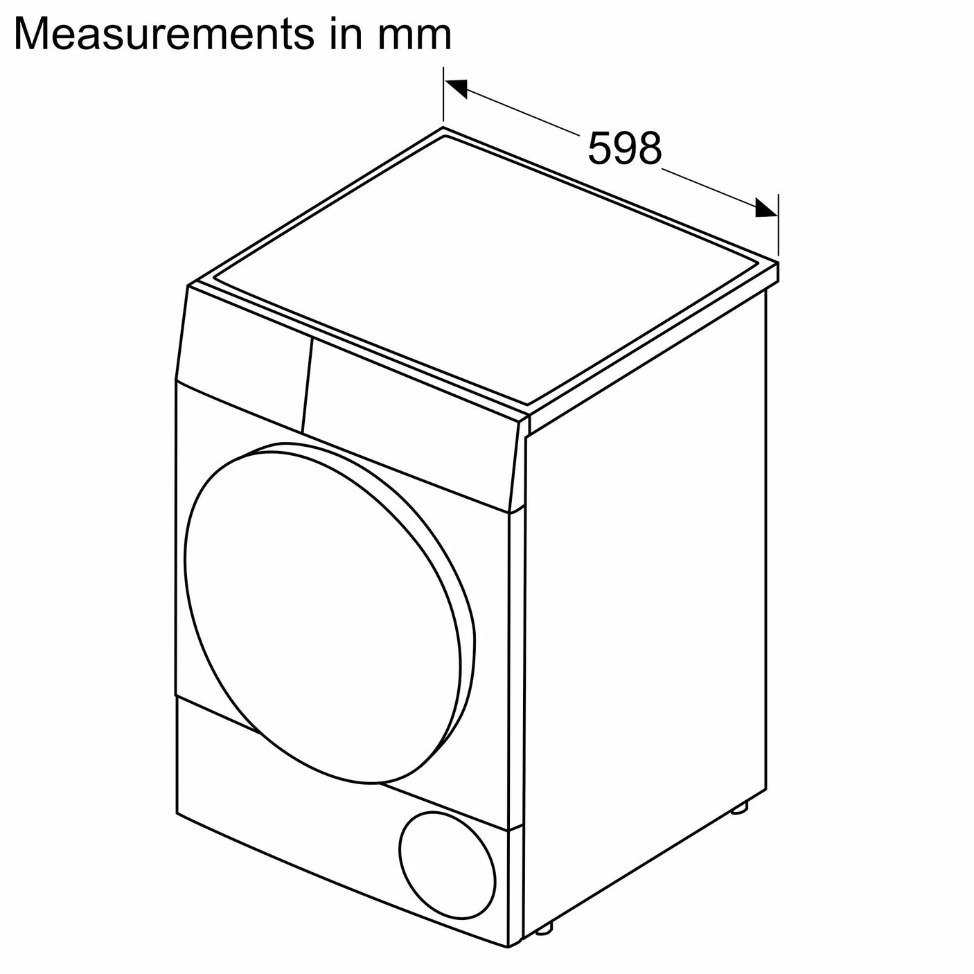 300 Series Compact Condensation Dryer White