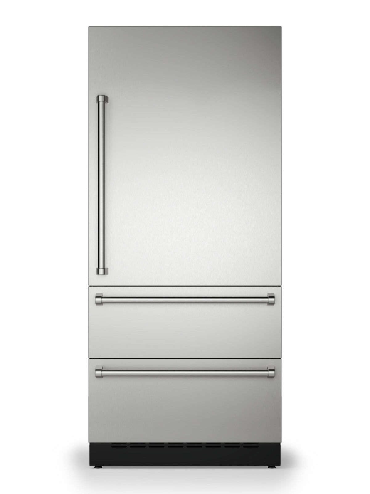 36"W. Integrated Bottom Freezer Door Panel Right Hinge - Stainless
