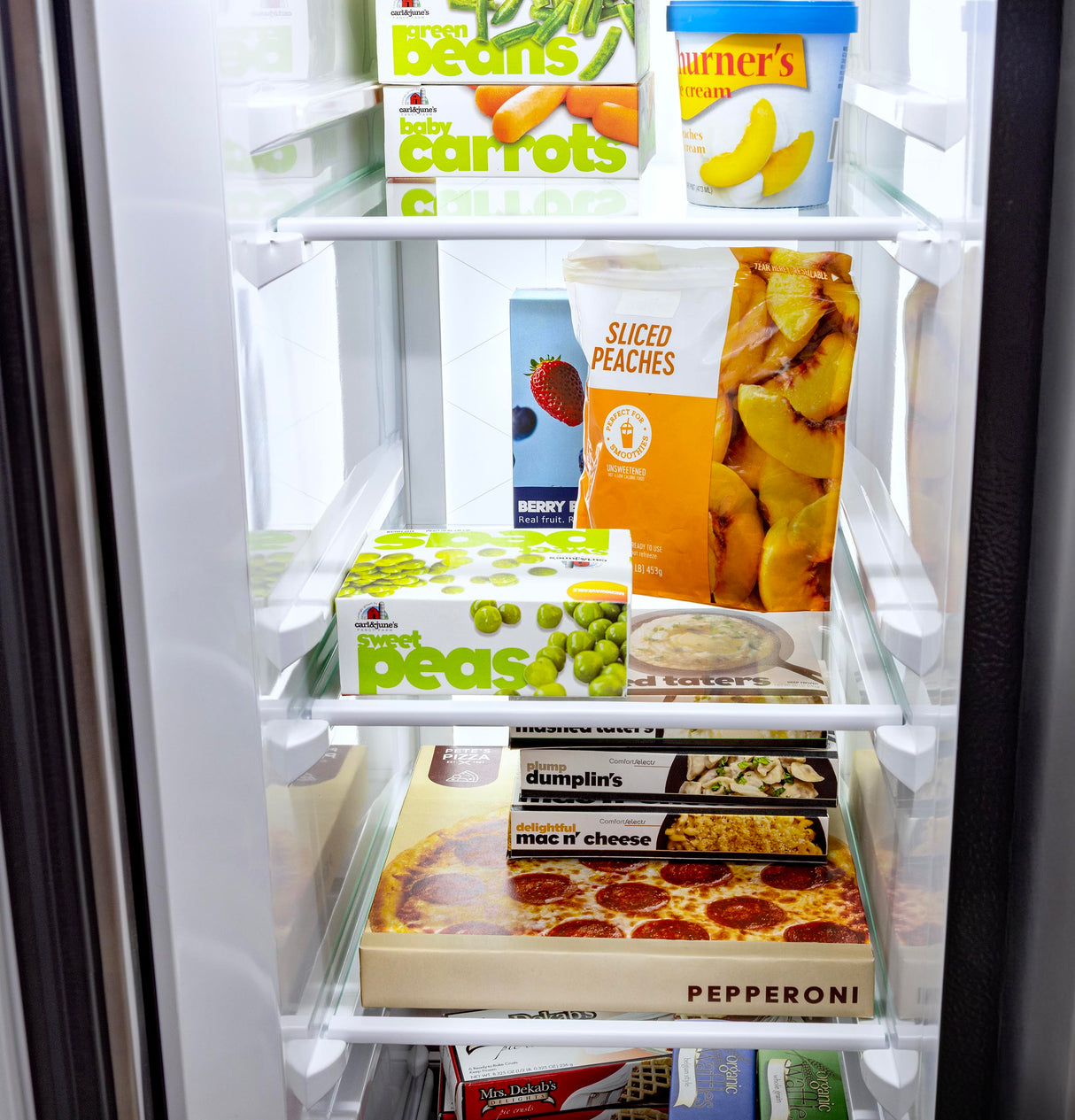 GE® 27.7 Cu. Ft. Side-By-Side Refrigerator with LED Light Walls and Extra Tall Dispenser