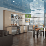 24-In Low Profile Built-In Beverage Center With Convertible Shelf And Maxstore Bin with Door Style - Stainless Steel Frame Glass