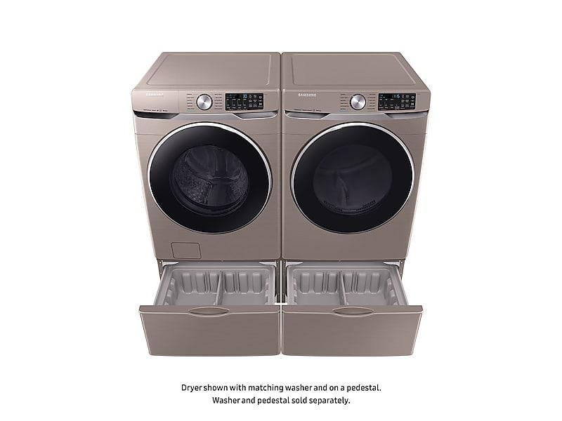 7.5 cu. ft. Smart Electric Dryer with Steam Sanitize+ in Champagne