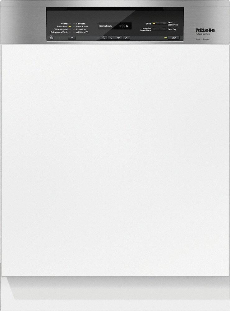 G 6835 SCi AM Integrated, full-size dishwasher with visible control panel, 3D+ cutlery tray and custom panel ready