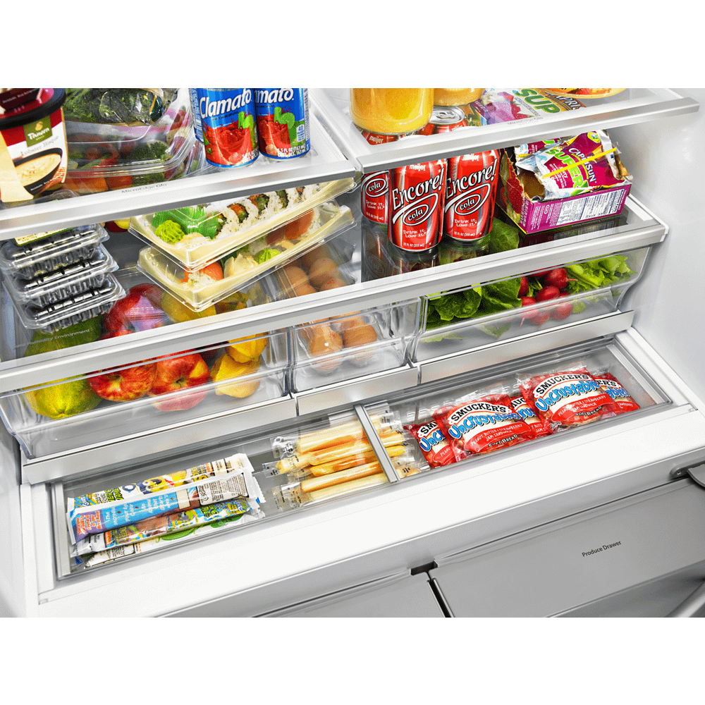 36-inch Wide Double Drawer French Door Refrigerator with Dual Cooling System - 26 cu. ft.