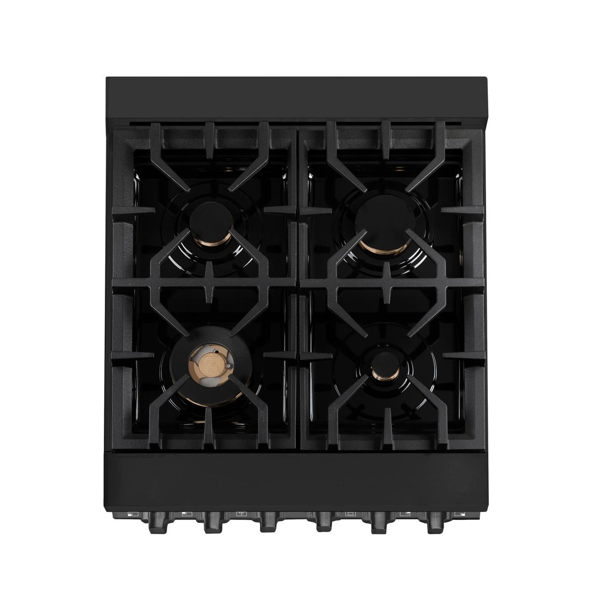 ZLINE 24 in. Professional Dual Fuel Range in Black Stainless Steel (RAB-BR-24)
