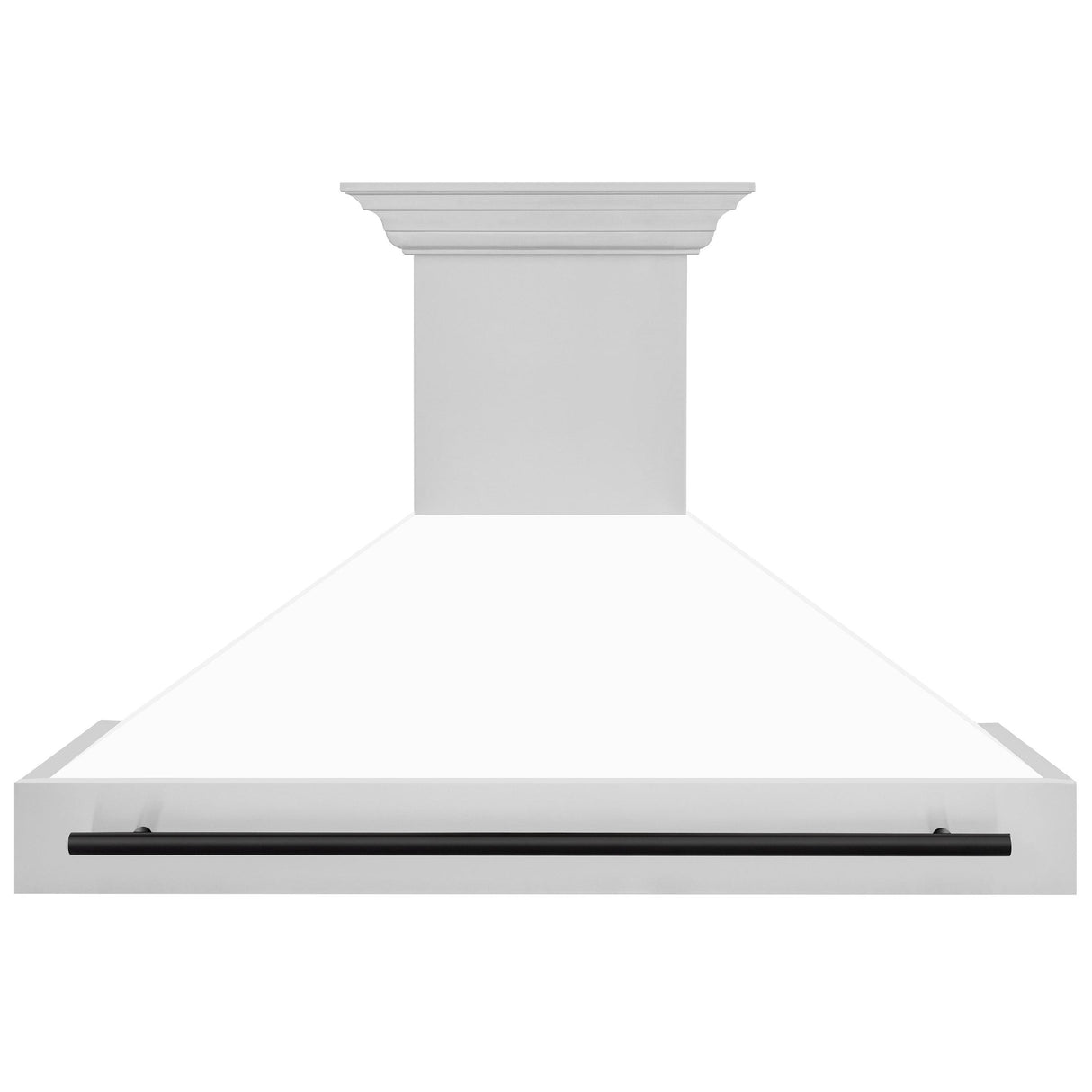 ZLINE 48 in. Autograph Edition Stainless Steel Range Hood with White Matte Shell and Handle (8654STZ-WM48) [Color: Matte Black]
