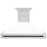 ZLINE 48 in. Autograph Edition Stainless Steel Range Hood with White Matte Shell and Handle (8654STZ-WM48) [Color: Matte Black]