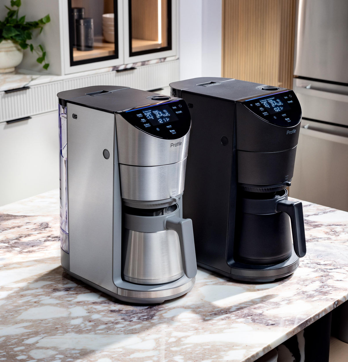 GE Profile™ Smart Grind and Brew Coffee Maker with Podless Single Serve
