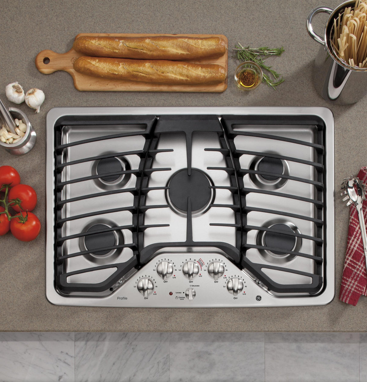 GE Profile™ Series 30" Built-In Gas Cooktop