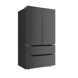 Thor Kitchen - 22.5 Cu. Ft. 4-door French Door Refrigerator With Recessed Handle In Black Stainless Steel, Counter Depth