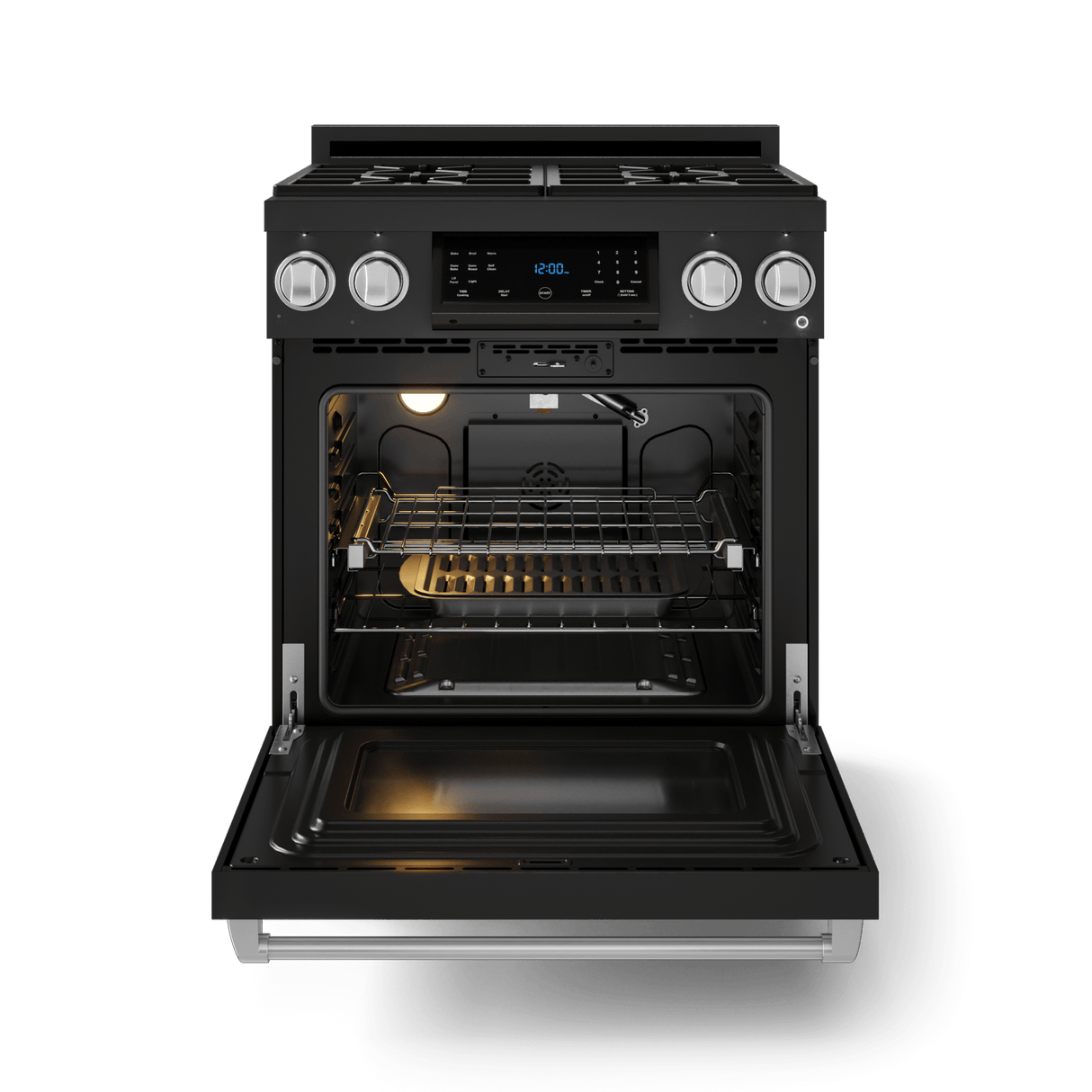 30 Inch Professional Lp Range With Tilt Panel Touch Control In Matte Black/stainless Steel  Gordon Ramsay Series