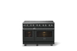48"W. Induction Range (Finish: Antique Bronze, Trim: Polished Chrome)
