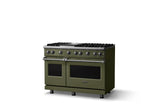 48"W. Sealed Burner Gas Range (Burner: 6g, Finish: Martini, Trim: Polished Chrome, Fuel: Natural Gas)