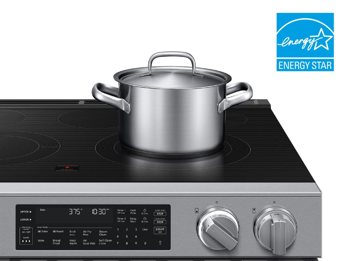 Bespoke Smart Slide-in Electric Range Flex Duo™ Oven  Pro Style Design  Dual True Convection