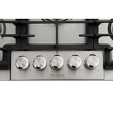 Thor Kitchen - 30 in. Gas Cooktop in Stainless Steel with 5 Burners