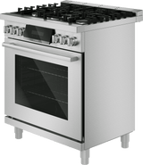 800 Series, Gas freestanding range, 30'', Stainless steel