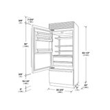 36" SOFIA PRO FRIDGE - LEFT HINGE