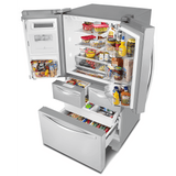 36-inch Wide Double Drawer French Door Refrigerator with Dual Cooling System - 26 cu. ft.