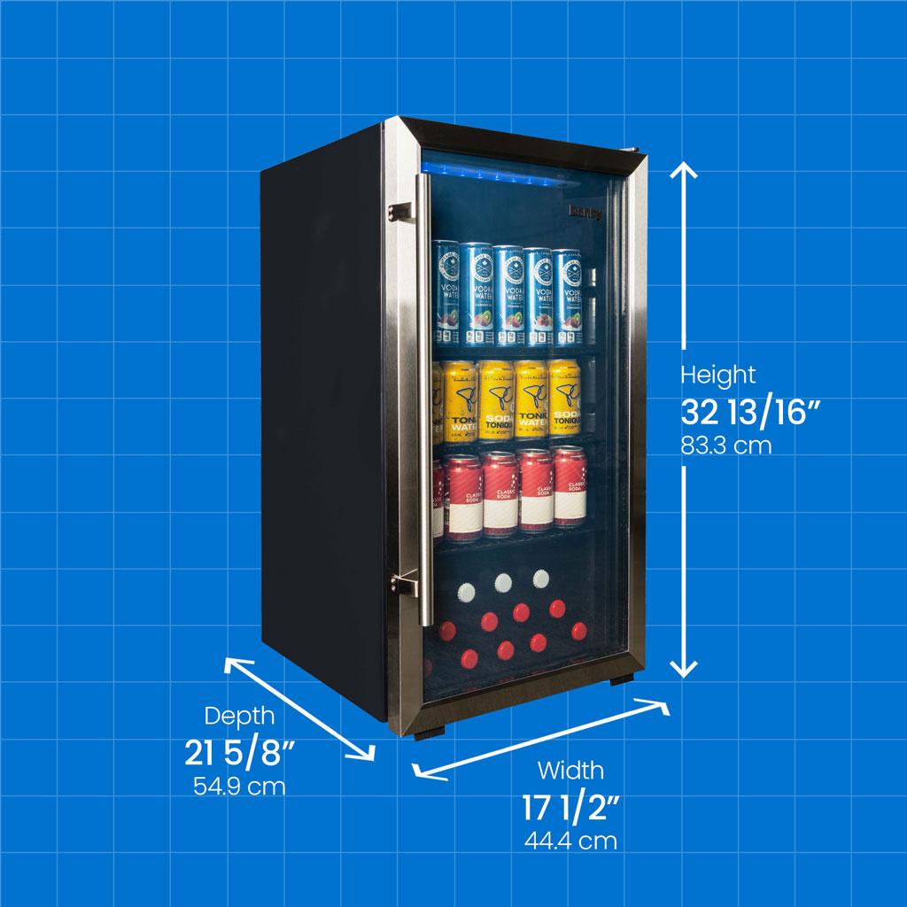 Danby 3.1 cu. ft. Free-Standing Beverage Center in Stainless Steel