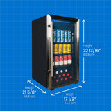 Danby 3.1 cu. ft. Free-Standing Beverage Center in Stainless Steel
