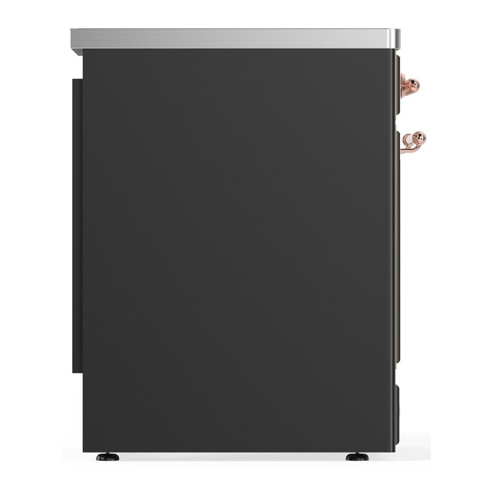 ILVE UMIB30NR3MGP Majestic III 30 inch Induction Range with 4 Elements, 4 cu. ft. Oven Capacity (Triple Glass Door, Graphite Matte, Copper)