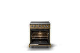 30"W. Induction Range (Finish: Golden Hour, Trim: Brushed Brass)