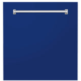 ZLINE 24" Monument Dishwasher Panel with Traditional Handle and Color Options (DPMT-24) [Color: Blue Gloss]
