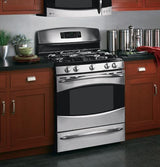 GE Profile 30" Free-Standing Self Clean Gas Range with Warming Drawer