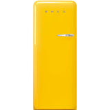 Approx 24" 50'S Style Refrigerator with ice compartment, Yellow, Left hand hinge