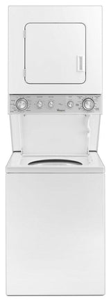 1.5 cu.ft Electric Stacked Laundry Center 5 Wash cycles and AutoDry