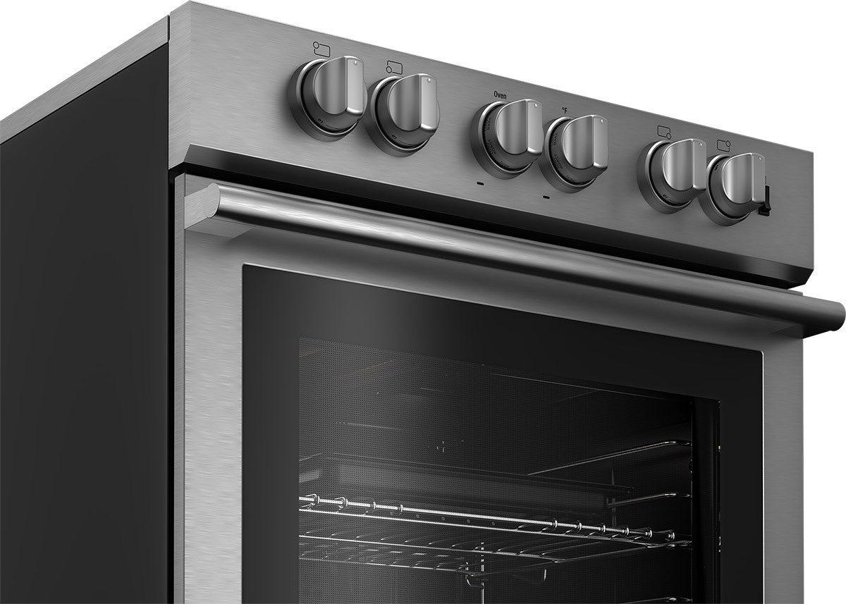 30in Induction range with 5.7 cu ft self clean oven, slide-in style