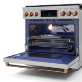 36 Inch Professional Lp Range With Tilt Panel Touch Control In Stainless Steel/rose Gold  Gordon Ramsay Series