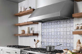 48" Pro Wall Hood, 18" High, Silver Stainless Steel