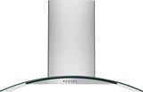 36" Glass Canopy Wall-Mount Hood
