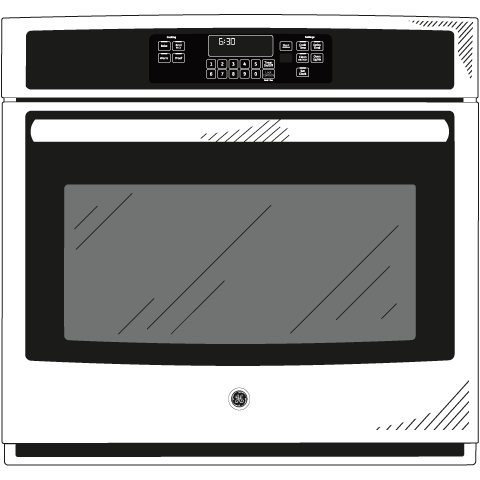 GE® 30" Built-In Single Convection Wall Oven
