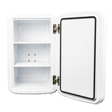 Danby 7.4L Mini Fridge with Mirror & Light in White