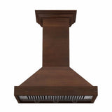 ZLINE 42" Designer Series Wooden Wall Range Hood with Crown Molding (KBRR-42)
