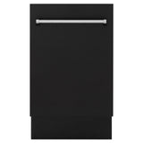 ZLINE 18" Tallac Series 3rd Rack Top Control Dishwasher with Traditional Handle, 51dBa [Color: Black Matte]