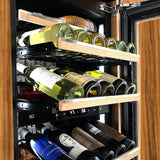 Tall Built-in 3 Zone Wine Panel Ready Glass (fits 24" x 70in - 84in opening)