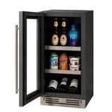 15" Beverage Center, Stainless Steel Glass, Field Reversible Hinge