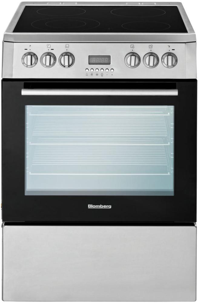 24in Electric, convection w/fan and circular element, smooth top 4 zone, stainless
