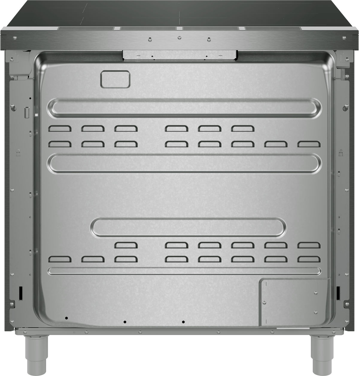 800 Series, Induction freestanding range cooker, 36'', Stainless steel