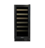 15" Standard Efficiency Single Zone Wine Cellar - Stainless Frame Glass Door - Left Hinge