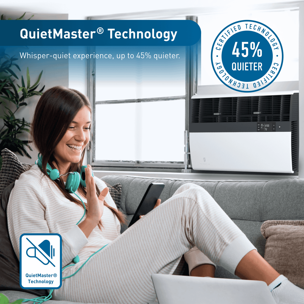 Friedrich K hl Inverter 24,000 BTU 230V Smart Window/Wall Air Conditioner with Heat Pump