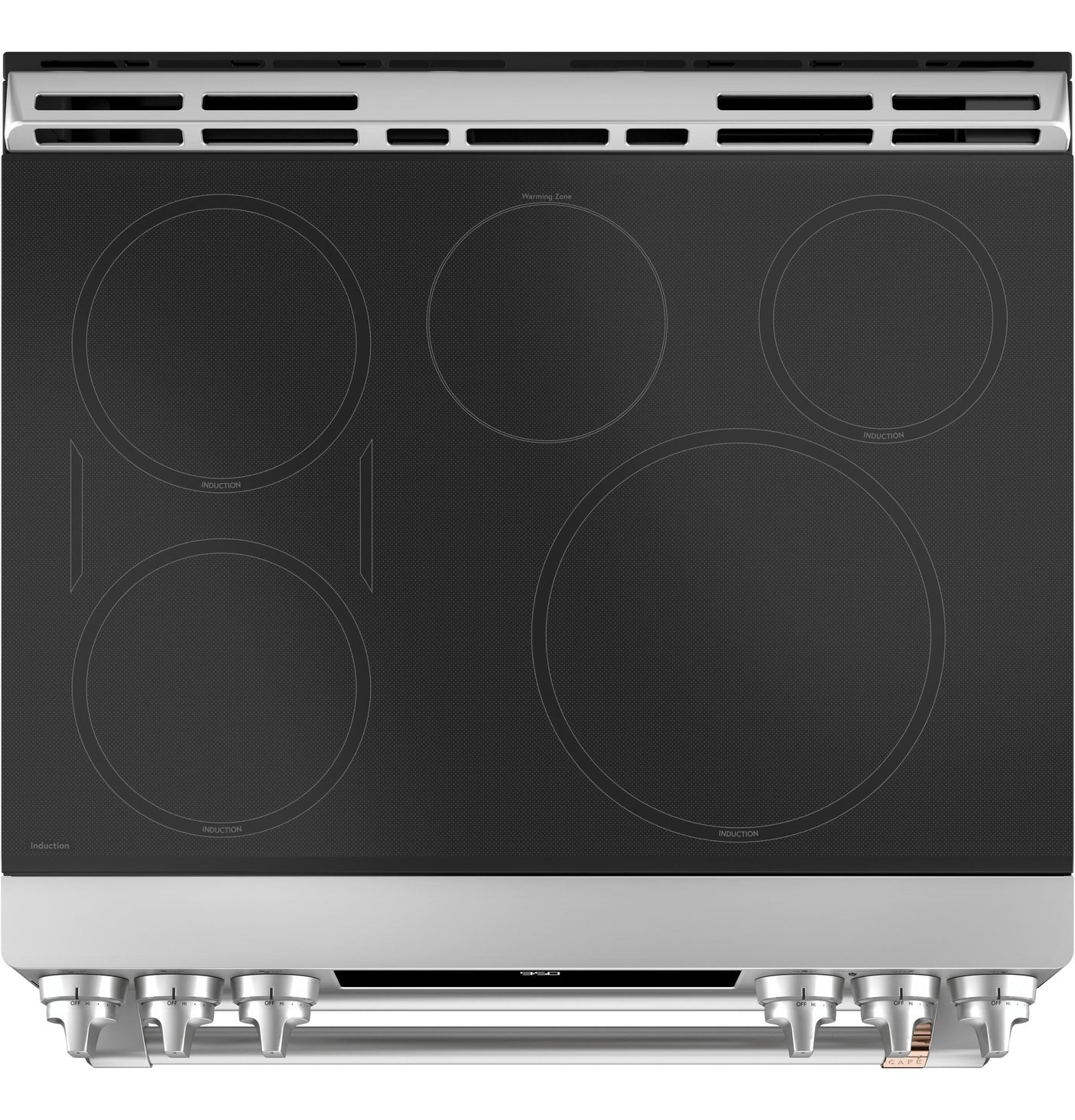 Café™ 30" Smart Slide-In, Front-Control, Induction and Convection Double-Oven Range