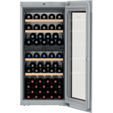 24" Fully Integrated Black Glass Door Tip Open 51 Bottles 2 Zone Wine