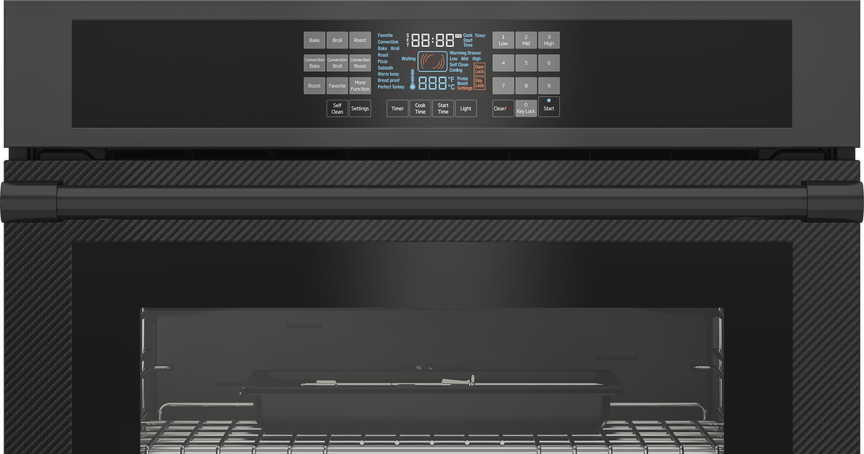 30" Carbon Fiber Single Wall Oven