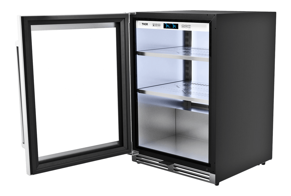 Thor Kitchen 24-inch Professional Undercounter Beverage Cooler - Model Tbr24u-lh