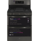 GE Profile™ 30" Free-Standing Gas Double Oven Convection Range with No Preheat Air Fry