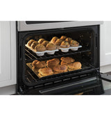 GE Café™ Series 30" Slide-In Front Control Dual-Fuel Double Oven with Convection Range
