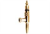 Stout Faucet - Brass, gold tone, tarnish-free body with stainless steel spout